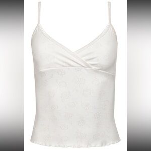 Frankie’s Bikinis Odessa Tank Top White Moon Flower large